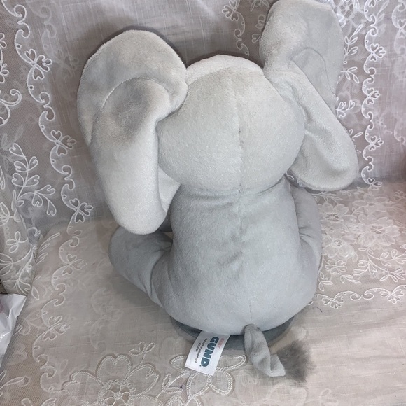 12" Baby Gund Animated singing moving elephant Flappy sewn eyes - Picture 6 of 12